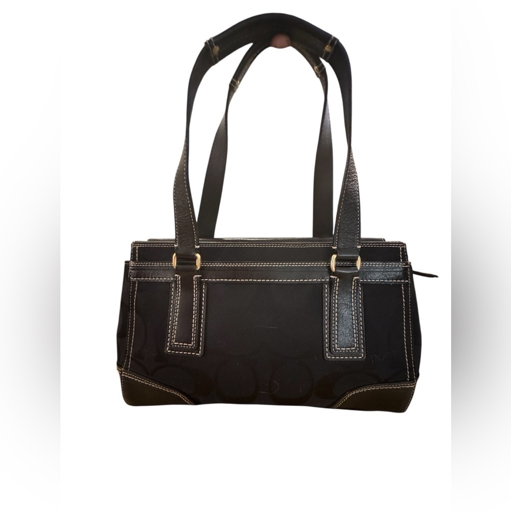 Coach Hampton Signature Stripe Satchel — 2007 - Picture 3 of 12